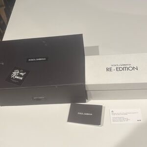 Black Rhinestone Authentic Dolce & Gabbana Re-Edition Sunglasses